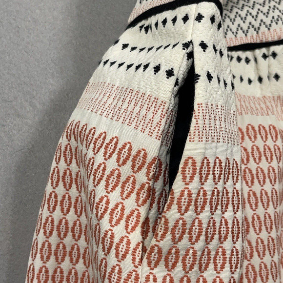 Anthropologie Ella Moss Mini Dress Small ZAN Quilted Strapless Fit Flare Pleated - Picture 5 of 8